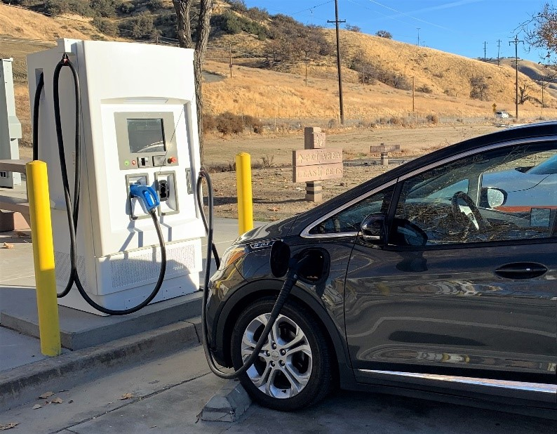 Electric Vehicle Fast Chargers Available Along State Highways In