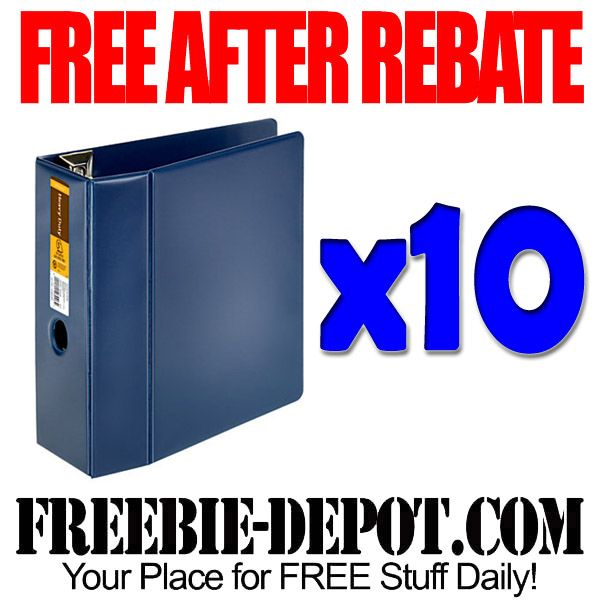 FREE AFTER REBATE 3 Ring Binders LIMIT 10 Exp 11 5 16 Free 