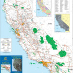 Large Road Map Of California Sate With Relief And Cities Detailed Map