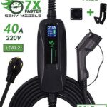 Portable Tesla Charger 220 240V 32Amp 40Amp 32 Amps 30 Feet 14