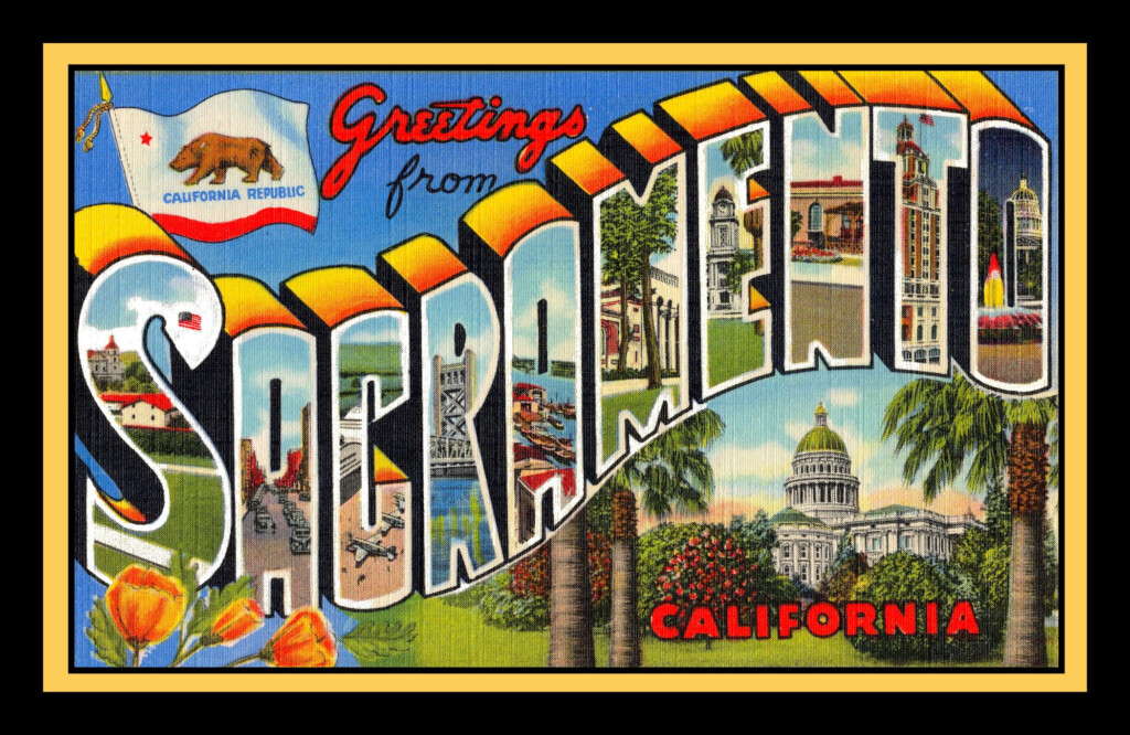 Greetings From Sacramento California Retro Refrigerator Magnet Etsy 