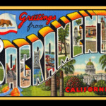 Greetings From Sacramento California Retro Refrigerator Magnet Etsy