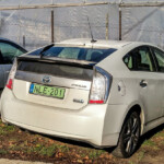 R ckansicht Toyota Prius Plugin Hybrid Auf Dem Basis Der Prius III