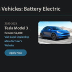 Tesla Model Y 3 Eligible For 2 000 California Rebate After Price